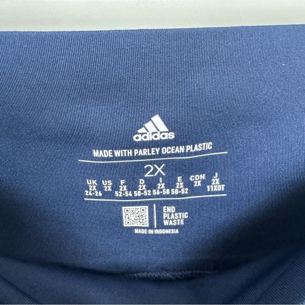 ADIDAS | NEW Plus Size Tapered Leg Golf Pants Navy Blue Women’s Size 2X-Large - Picture 6 of 12